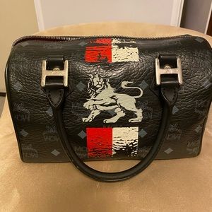 MCM Black 1976 Limited edition Boston bag